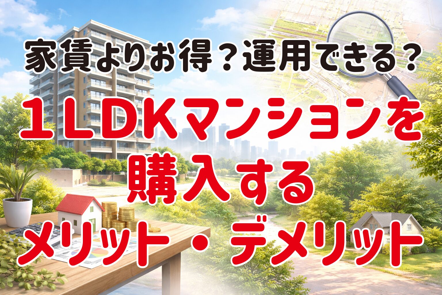 1LDKマンションを購入するメリット・デメリット